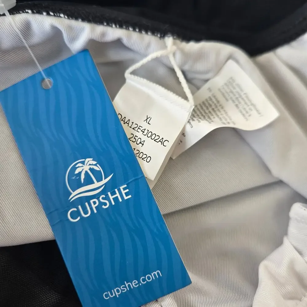 Cupshe Colorblock Mesh Cutout One Piece Swimsuit Size XL NWT